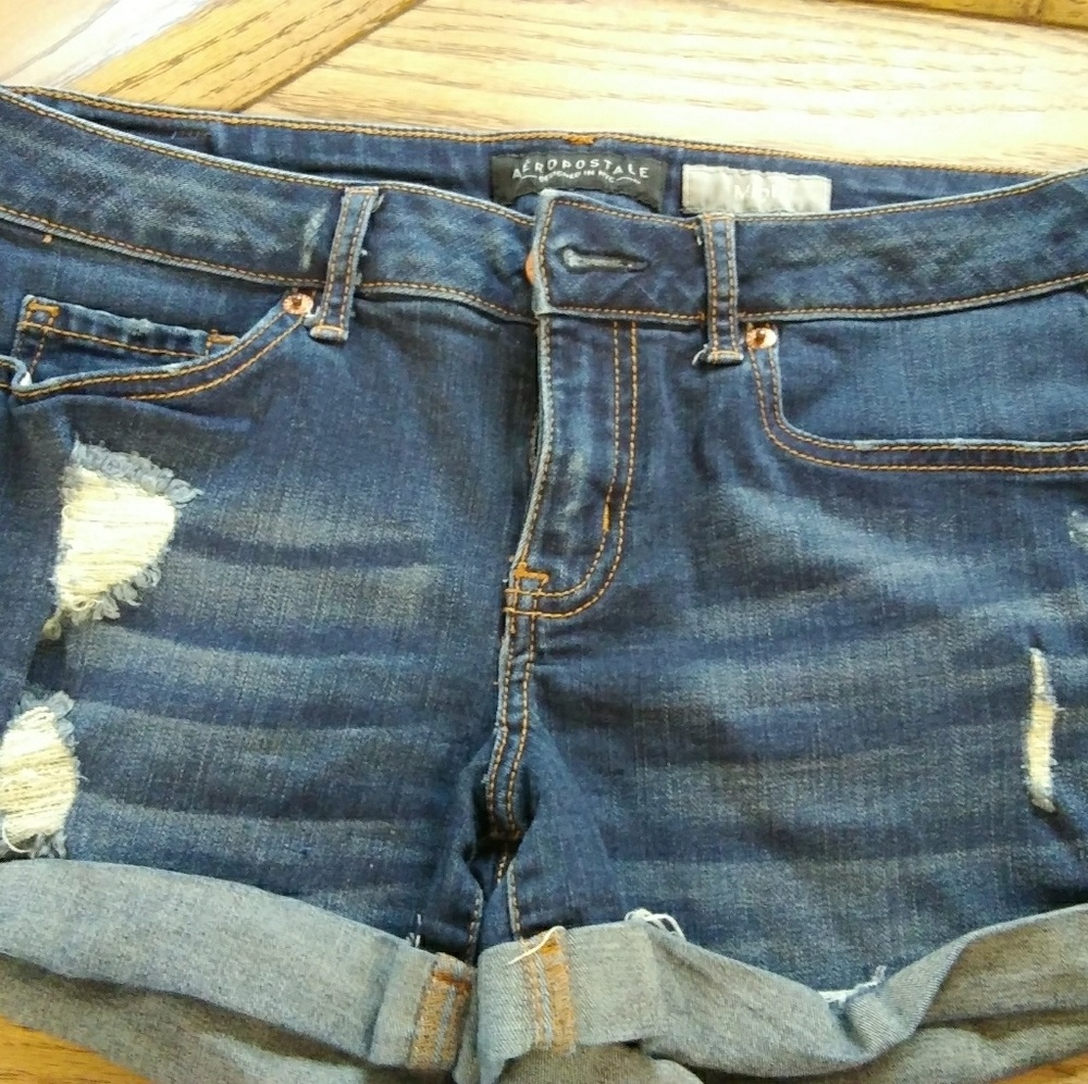 Denim shorts